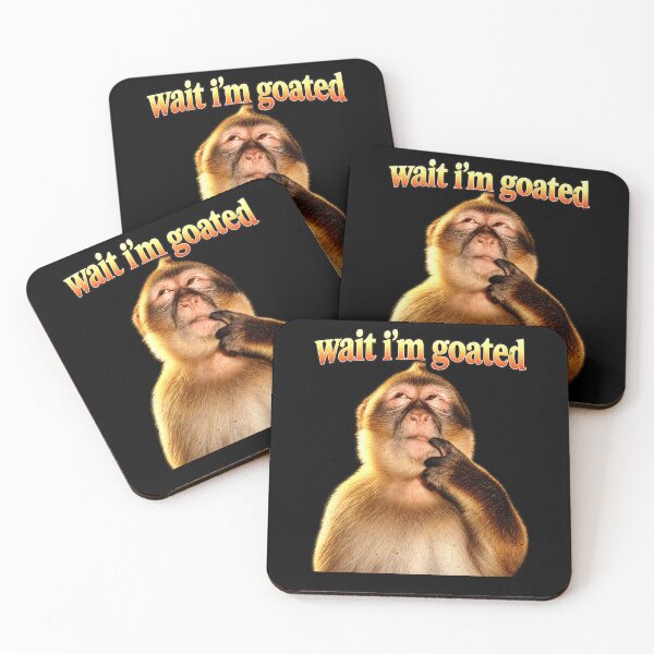 Item preview, Funny Wait I'm Goated Monkey Joke designed and sold by elderberry.