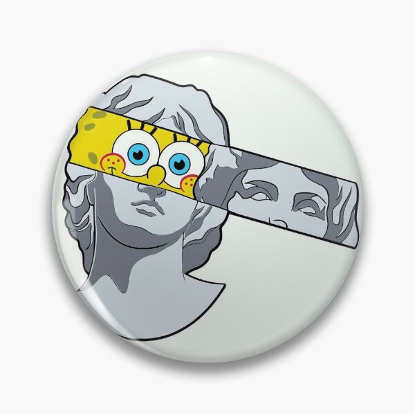 Item preview, Spongebob Inside Greek Statue - Funny Vaporwave Glitch Art designed and sold by SoaresAsafe.
