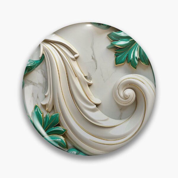 Item preview, Sculptural Jade with Gold Enamel designed and sold by Vicky Brago-Mitchell®.