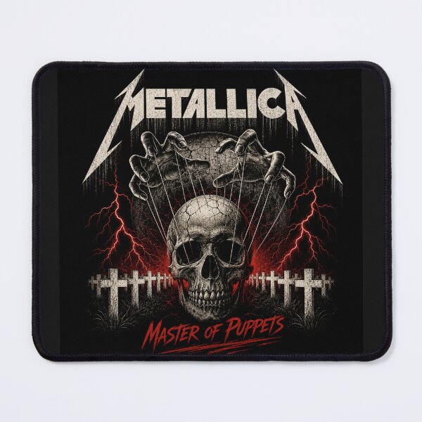 Item preview, Metallica Master of Puppets Skull Metal Art designed and sold by FakePeopleSuck.