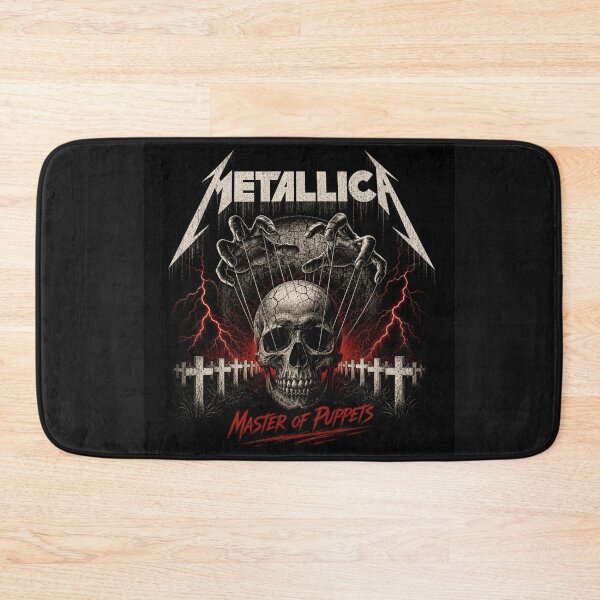 Item preview, Metallica Master of Puppets Skull Metal Art designed and sold by FakePeopleSuck.