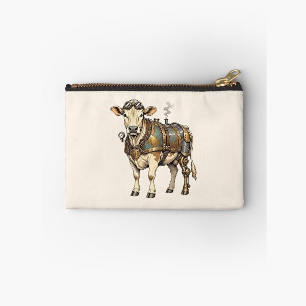 Item preview, Steampunk Cow – Mechanical Cow with Brass Armor and Goggles designed and sold by SweetLilith.