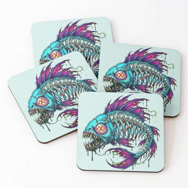 Item preview, skull fish designed and sold by pksart1.