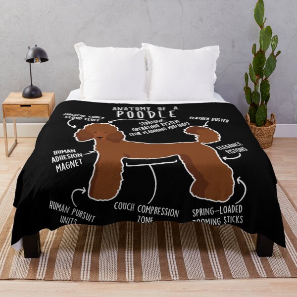 Item preview, Red Standard Poodle Dog Anatomy designed and sold by Clara Hollins.