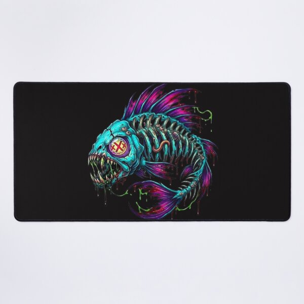 Item preview, skull fish designed and sold by pksart1.