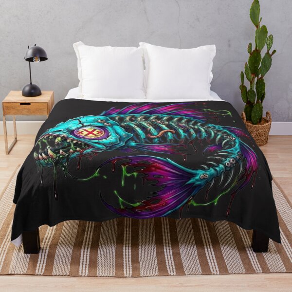 Item preview, skull fish designed and sold by pksart1.