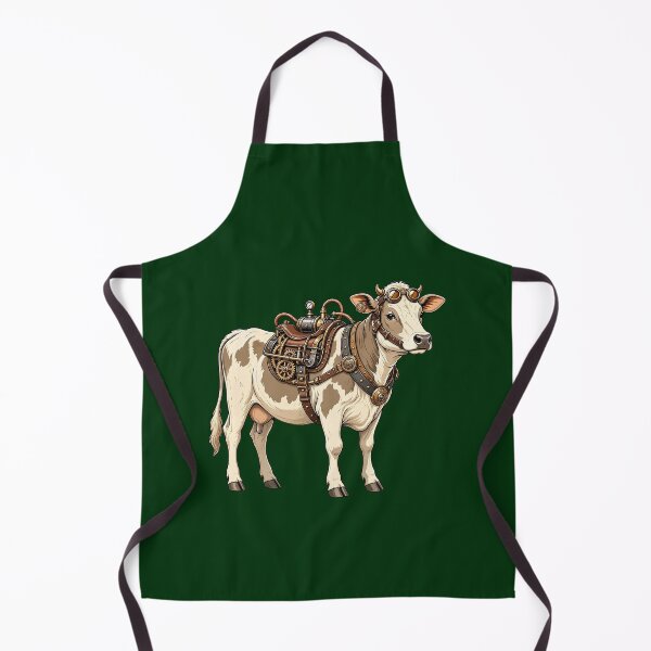 Item preview, Steampunk Cow – Mechanical Cow with Brass Armor and Goggles designed and sold by SweetLilith.