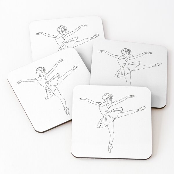 Item preview, Elegant Ballerina Continuous Line Art Vector Design - Minimalist Dancer Illustration designed and sold by Nubian Style.