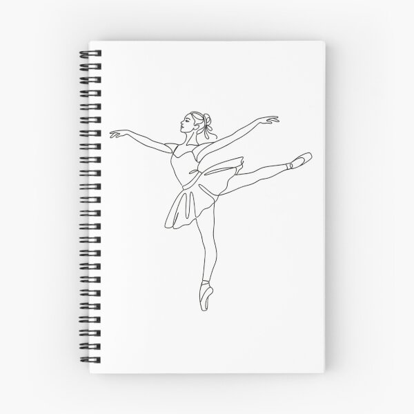 Item preview, Elegant Ballerina Continuous Line Art Vector Design - Minimalist Dancer Illustration designed and sold by Nubian Style.