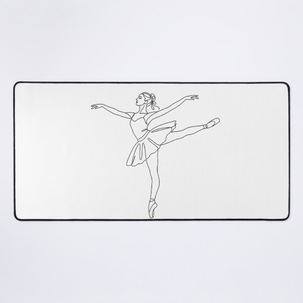 Item preview, Elegant Ballerina Continuous Line Art Vector Design - Minimalist Dancer Illustration designed and sold by Nubian Style.
