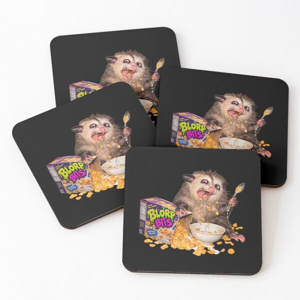 Item preview, Funny Cursed Opossum Cereal Crisis Weird Meme designed and sold by AmiGraph.