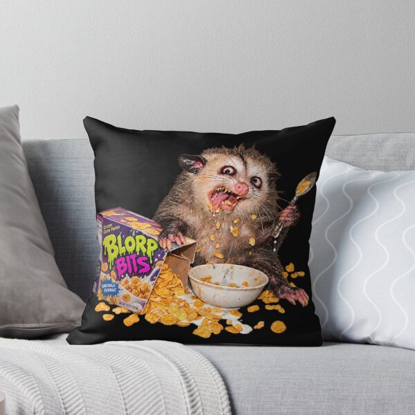 Item preview, Funny Cursed Opossum Cereal Crisis Weird Meme designed and sold by AmiGraph.