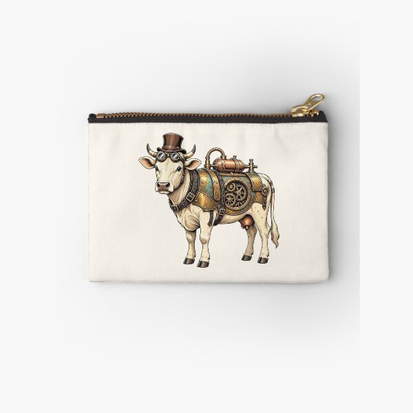 Item preview, Steampunk Cow – Mechanical Cow with Brass Armor and Goggles designed and sold by SweetLilith.