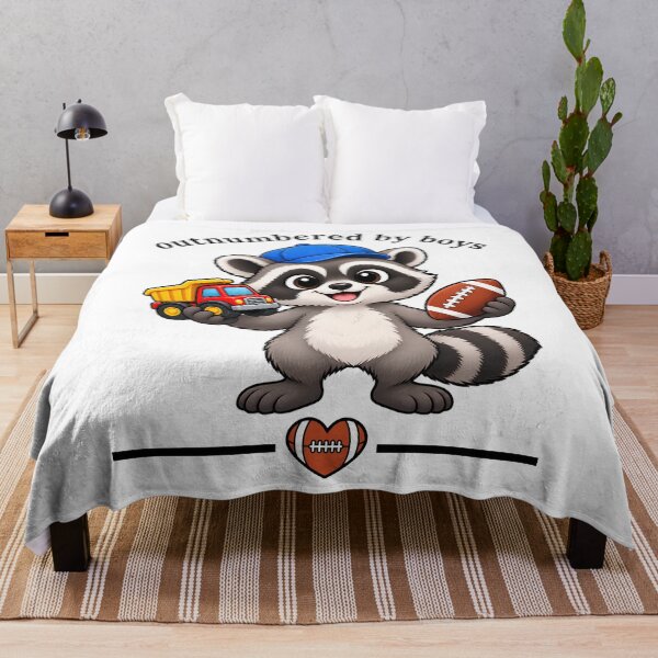 Item preview, Outnumbered by Boys Raccoon Funny Boy Mom Gift designed and sold by Teetreasure2.