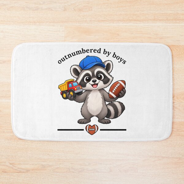 Item preview, Outnumbered by Boys Raccoon Funny Boy Mom Gift designed and sold by Teetreasure2.