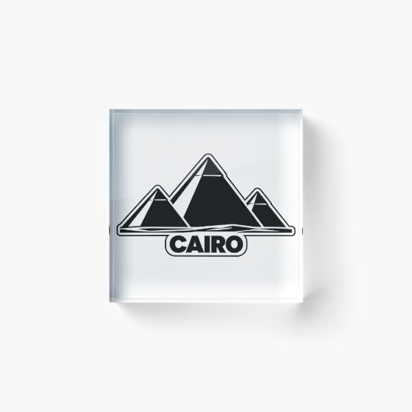 Item preview, Cairo Pyramids of Giza Landmark Silhouette Souvenir Design designed and sold by Kenzie & Co.