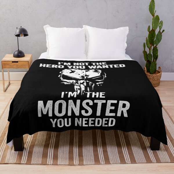 Item preview, Skull I'M Not The Hero You Wanted I'M The Monster You Needed designed and sold by PAROSSA.