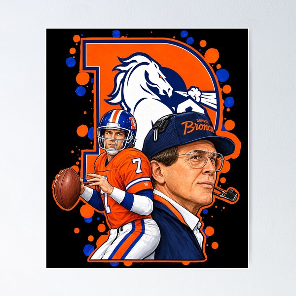 Item preview, Denver Broncos John Elway Shannahan art designed and sold by gjnilespop.
