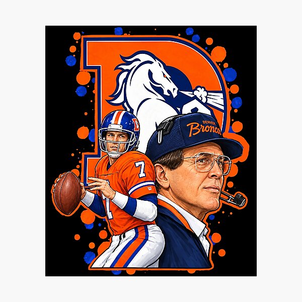 Item preview, Denver Broncos John Elway Shannahan art designed and sold by gjnilespop.