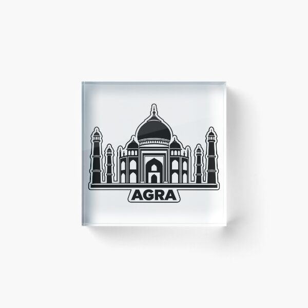 Item preview, Agra Taj Mahal Landmark Silhouette Souvenir Design designed and sold by Kenzie & Co.
