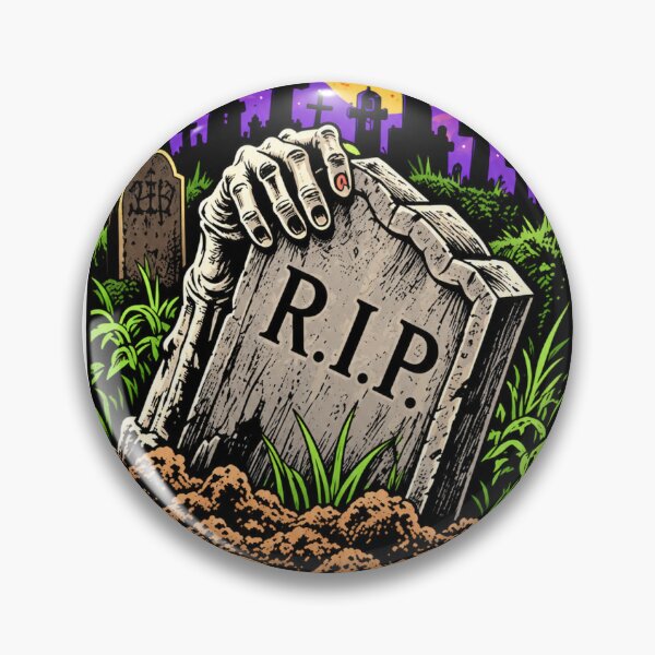 Item preview,  Grave Mistake Zombie Hand Halloween Pun designed and sold by BadCatSupply.