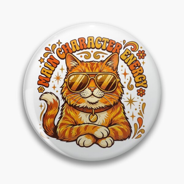 Item preview, Main Character Energy Cool Cat designed and sold by Sanan Israyilli.