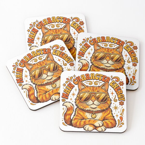 Item preview, Main Character Energy Cool Cat designed and sold by Sanan Israyilli.
