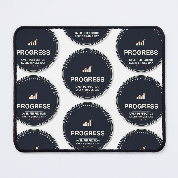 Item preview, Progress Over Perfection Sticker | Retro Motivational Badge Decal designed and sold by mryan78.
