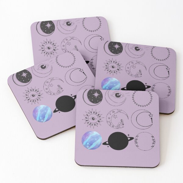 Item preview, ⁠Celestial Witchy Moon Sun Planets Sticker Pack⁠ designed and sold by VibeDistrictLab.