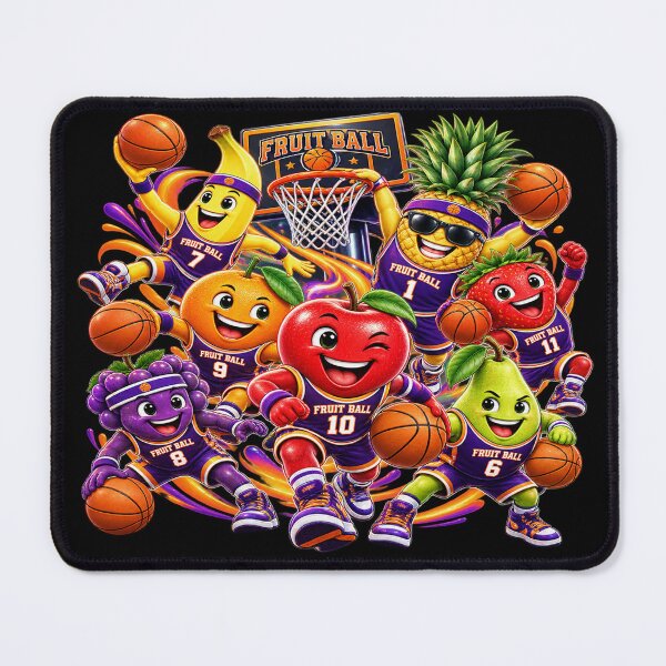 Item preview, Fruit Basketball Team – Fun Sports Squad designed and sold by TroviTutto.