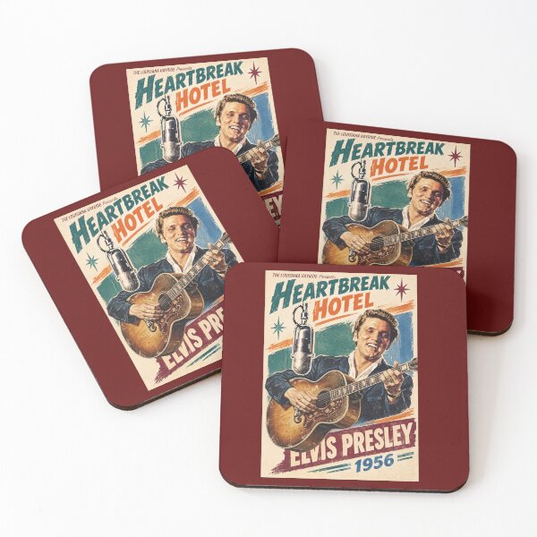 Item preview, Elvis Presley Heartbreak Hotel 1956 Vintage Retro Poster designed and sold by ElvisVintagePosters.