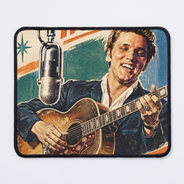 Item preview, Elvis Presley Heartbreak Hotel 1956 Vintage Retro Poster designed and sold by ElvisVintagePosters.