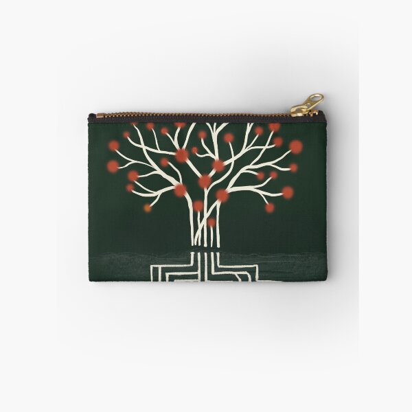 Item preview, Firefly Roots — Circuit Tree in Forest Green and Terracotta designed and sold by ShooNyaArtStudio.