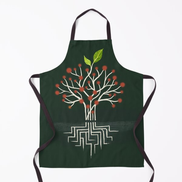 Item preview, Firefly Roots — Circuit Tree in Forest Green and Terracotta designed and sold by ShooNyaArtStudio.