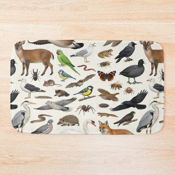 Item preview, Urban Animals of the British Isles Retro Identification Chart designed and sold by kakarikihill.