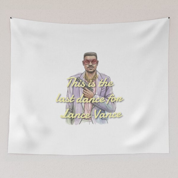 Item preview, This Is The Last Dance For Lance Vance - 80s Retro Quote Art designed and sold by qfa Originals.