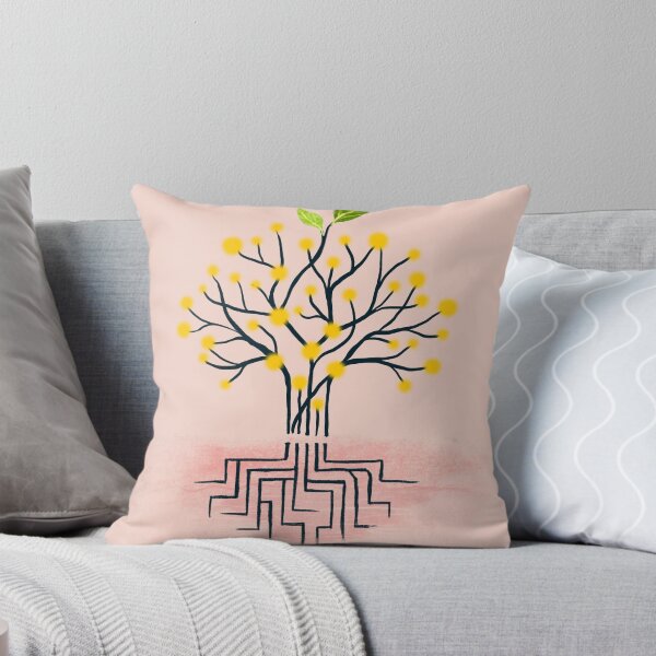 Item preview, Firefly Roots — Circuit Tree in Blush and Gold designed and sold by ShooNyaArtStudio.