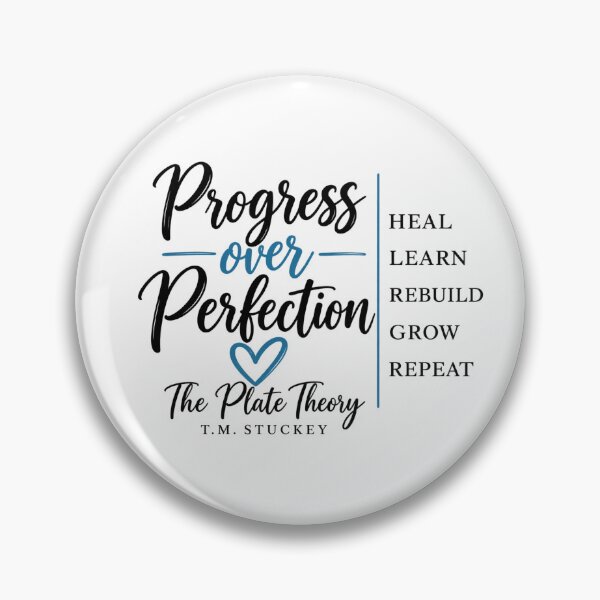 Item preview, The Plate Theory – Progress Over Perfection | Heal, Learn, Rebuild, Grow designed and sold by TMS-Designs.