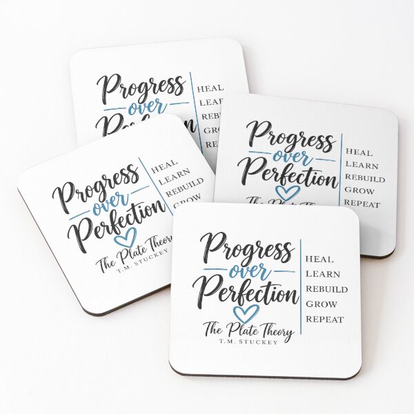 Item preview, The Plate Theory – Progress Over Perfection | Heal, Learn, Rebuild, Grow designed and sold by TMS-Designs.