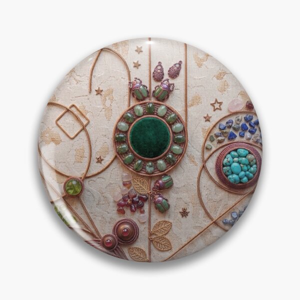 Item preview, Emerald Forest Artisan Copper and Gemstone Flat-Lay Set designed and sold by KingsArtworx 2.