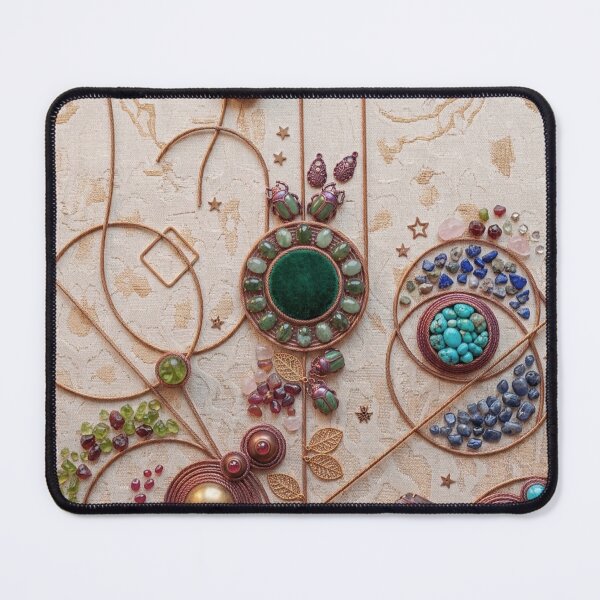 Item preview, Emerald Forest Artisan Copper and Gemstone Flat-Lay Set designed and sold by KingsArtworx 2.