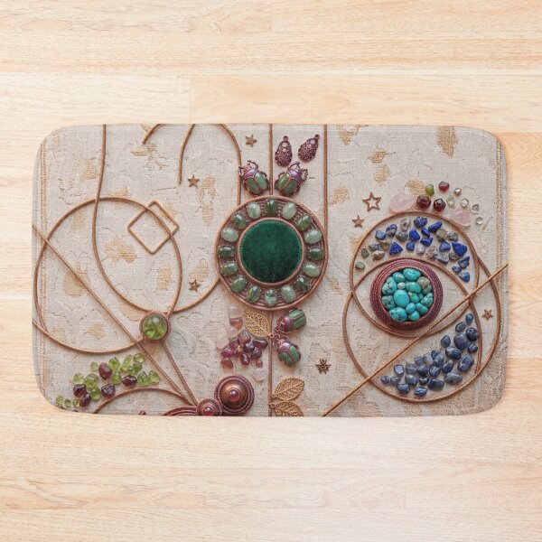 Item preview, Emerald Forest Artisan Copper and Gemstone Flat-Lay Set designed and sold by KingsArtworx 2.