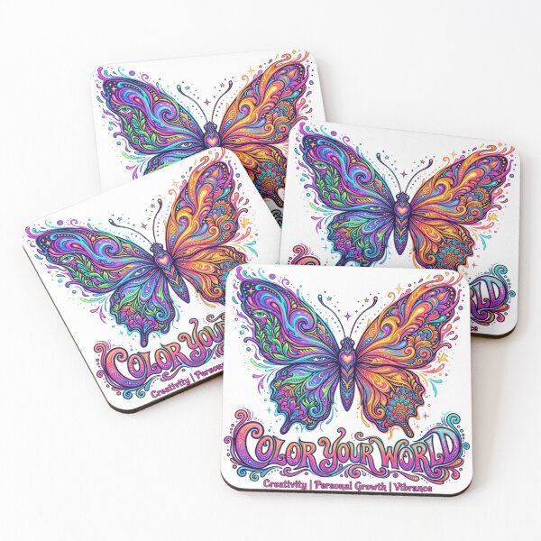 Item preview, Color Your World Rainbow Mandala Butterfly designed and sold by Sanan Israyilli.