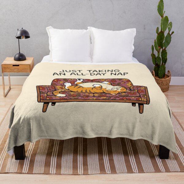Item preview, Lazy Cat Retro All-Day Nap Cute 90s Cartoon designed and sold by Rewind & Print.