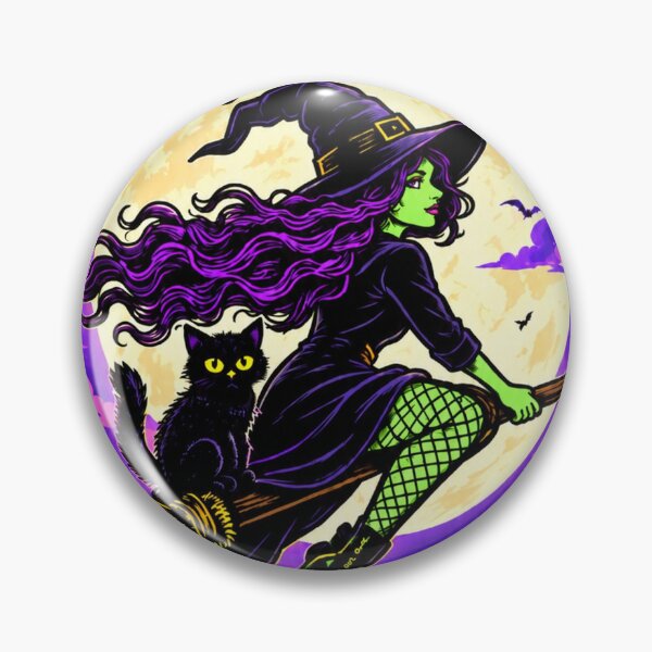 Item preview,  Broom With a View Witch Halloween Pun designed and sold by BadCatSupply.