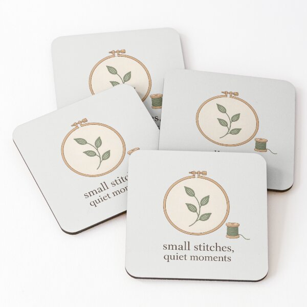 Item preview, Minimalist Botanical Embroidery Hoop Quiet Moments designed and sold by Mostafa Studio.