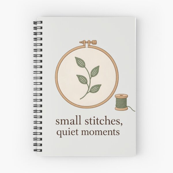Item preview, Minimalist Botanical Embroidery Hoop Quiet Moments designed and sold by Mostafa Studio.
