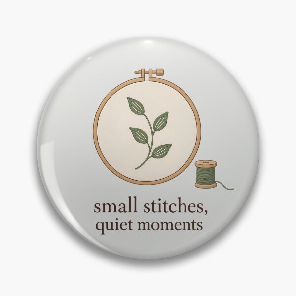 Item preview, Minimalist Botanical Embroidery Hoop Quiet Moments designed and sold by Mostafa Studio.