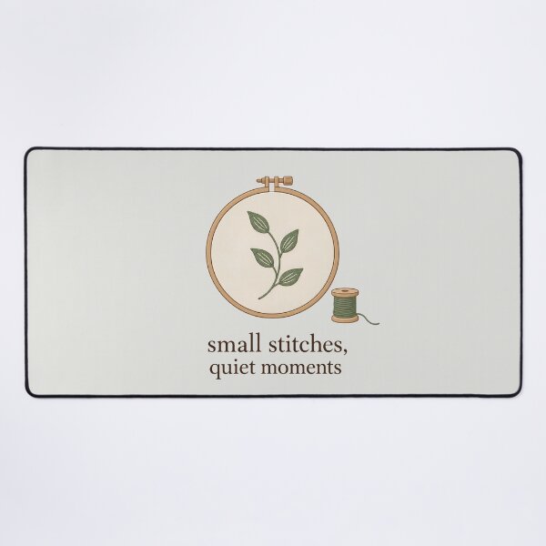 Item preview, Minimalist Botanical Embroidery Hoop Quiet Moments designed and sold by Mostafa Studio.