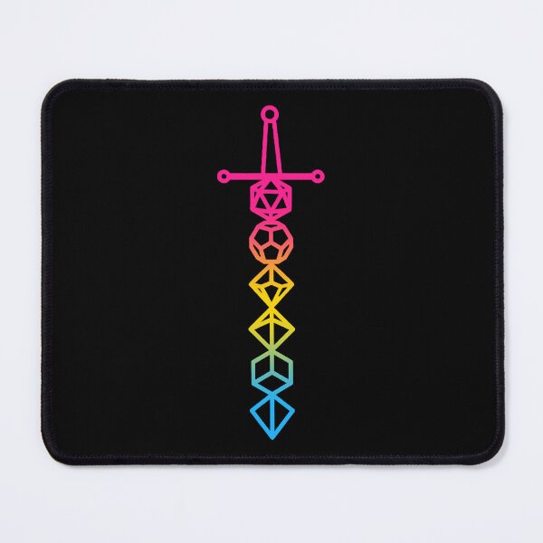 Item preview, Pansexual Pride D&D Dice Sword designed and sold by PerchingCrow.